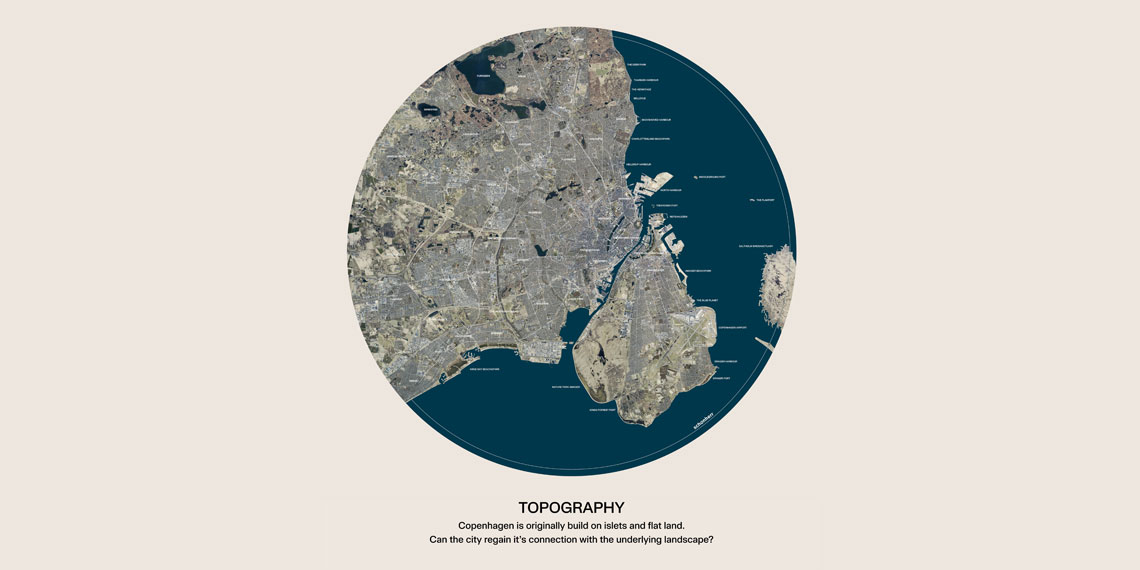 Copenhagen Islands by Schønherr - Arkitekturbiennalen Venedig - Topography Map